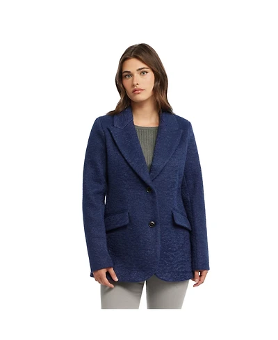 Ellen Tracy Women's Wave Boucle Tailored Coat