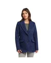 Ellen Tracy Women's Wave Boucle Tailored Coat