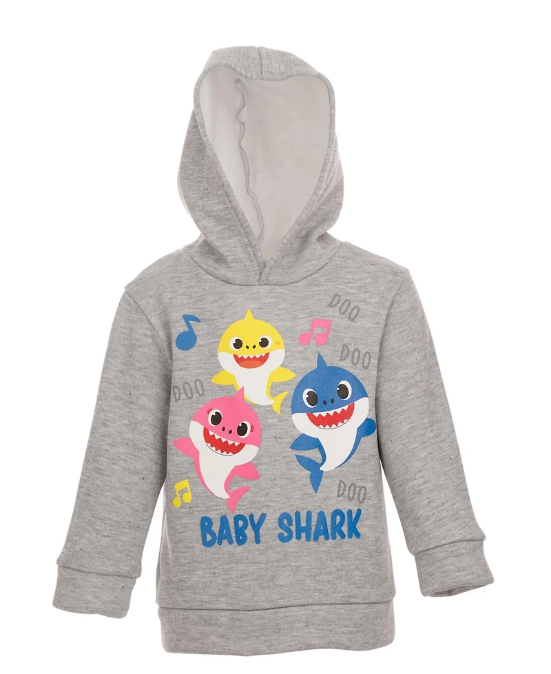 Pinkfong Baby Boys Shark Fleece Pullover Hoodie and Pants Outfit Set to