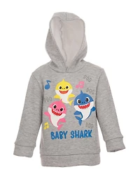 Pinkfong Baby Boys Shark Fleece Pullover Hoodie and Pants Outfit Set to