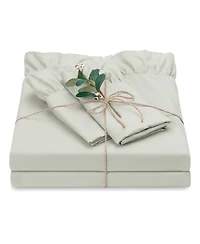Chanasya Premium Ruffle Sheet Set - Shabby Chic Double Brushed Soft Ruffled Hem Solid Microfiber Sheet Set
