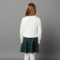 Hope & Henry Toddler Girls Organic Pull-on Flounce Party Skirt