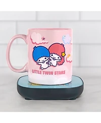 Uncanny Brands Hello Kitty and Friends Little Twin Stars Mug Warmer with Mug – Keeps Your Favorite Beverage Warm - Auto Shut On/Off