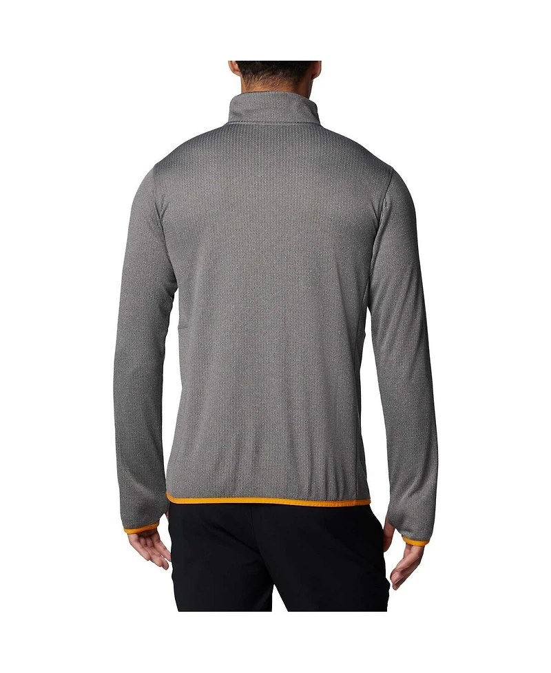 Columbia Men's Gray Tennessee Volunteers Park View Grid Fleece Omni-Wick Half-Zip Jacket