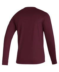 Adidas Men's Burgundy Colorado Rapids Vintage Performance Long Sleeve T-Shirt