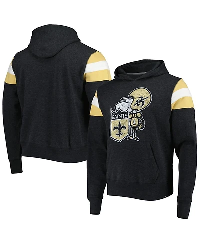 '47 Brand Men's Black New Orleans Saints Legacy Premier Nico Pullover Hoodie