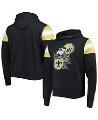 '47 Brand Men's Black New Orleans Saints Legacy Premier Nico Pullover Hoodie