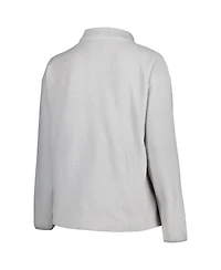 Profile Women's Gray Denver Broncos Plus Sherpa Quarter-Zip Jacket
