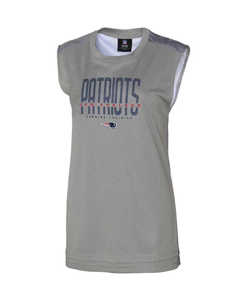 Outerstuff Women's Gray New England Patriots No Sweat Tank Top