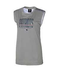 Outerstuff Women's Gray New England Patriots No Sweat Tank Top