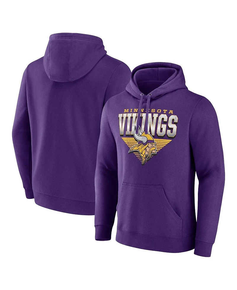 Fanatics Men's Purple Minnesota Vikings Geometric Chrome Pullover Hoodie