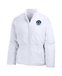 Wear by Erin Andrews Women's White Indianapolis Colts Packaway Full-Zip Puffer Jacket