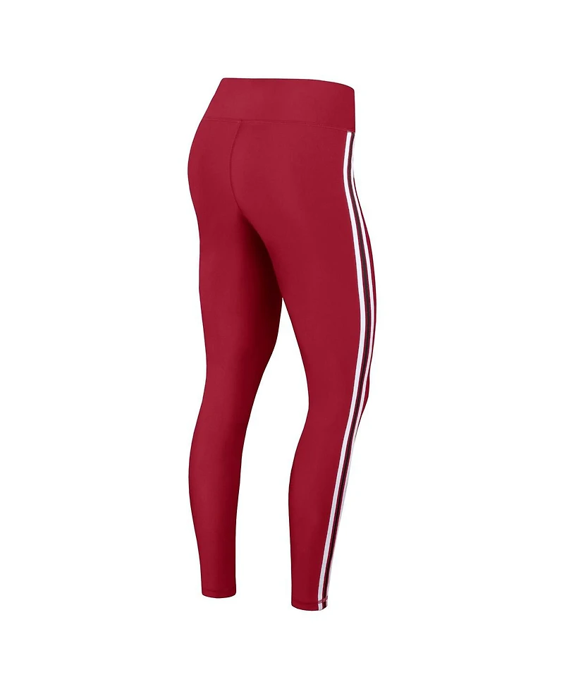 Wear by Erin Andrews Women's Red Atlanta Falcons Color Block Leggings