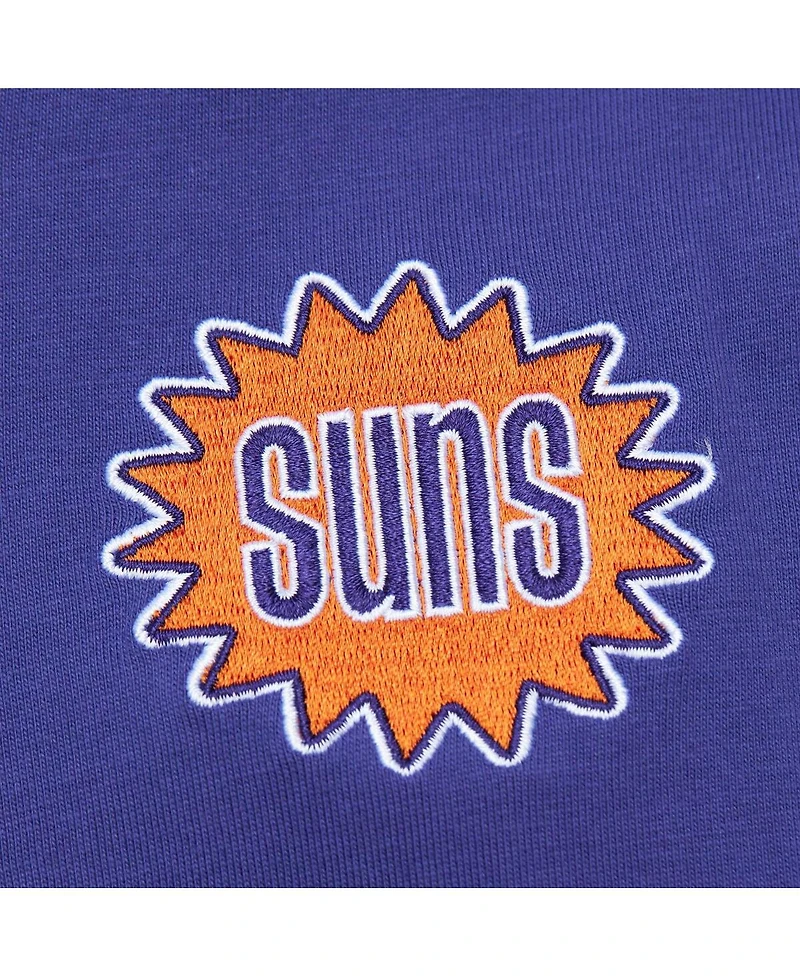 Mitchell & Ness Men's Purple Phoenix Suns Hardwood Classics Team Og 2.0 Premium Vintage Logo T-Shirt