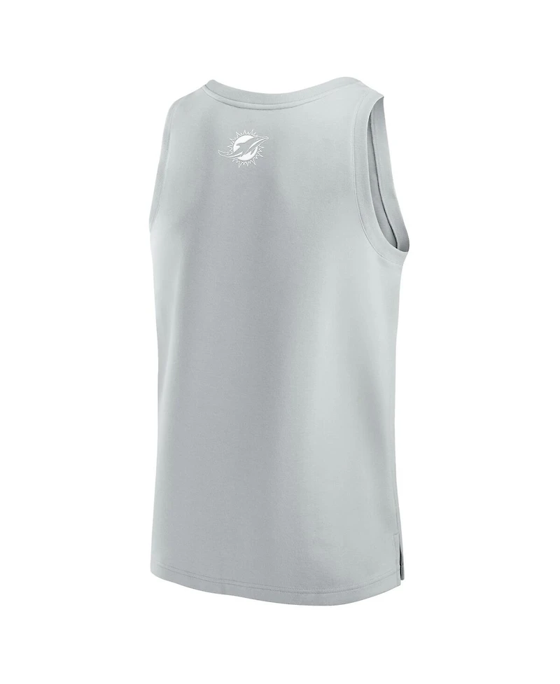 Fanatics Men's Gray Miami Dolphins Elements Tank Top