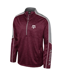 Colosseum Men's Maroon Texas A M Aggies Marled Half-Zip Jacket