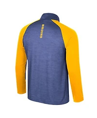 Colosseum Men's Blue Ucla Bruins Langmore Raglan Quarter-Zip Top