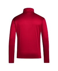 Adidas Men's Red Nc State Wolfpack Coaches Sideline Quarter-Zip Top
