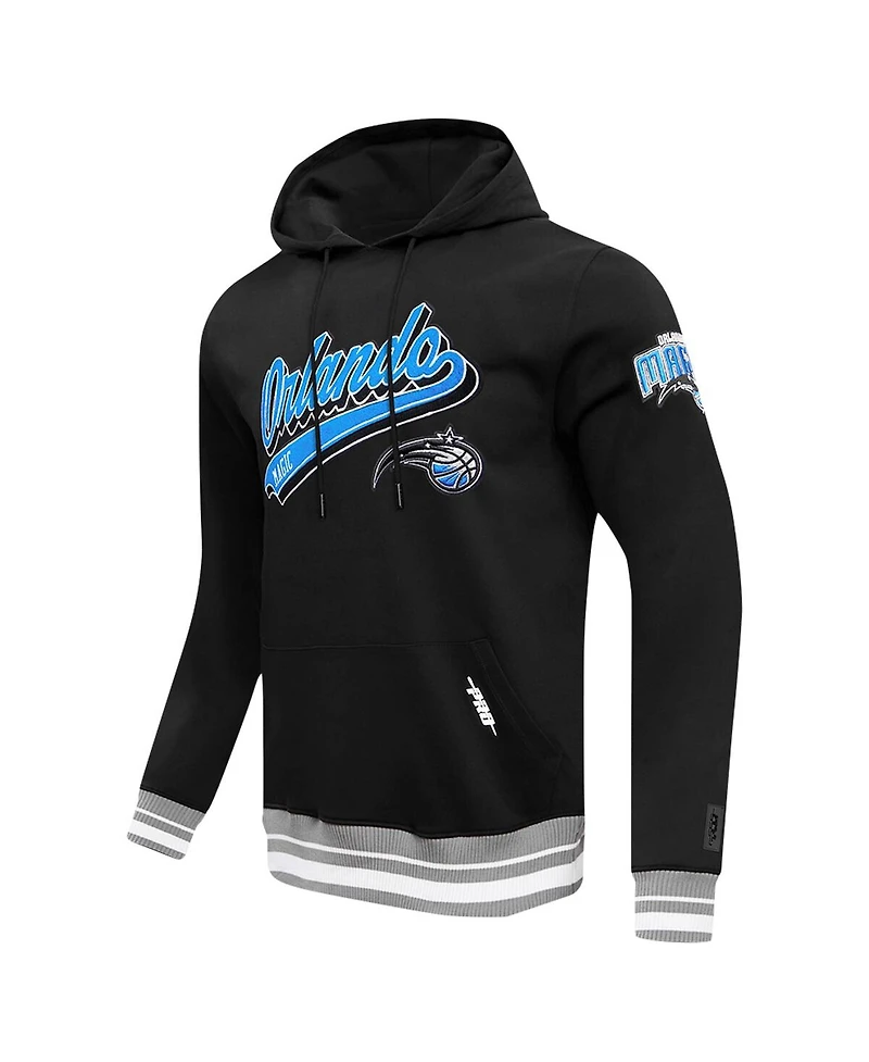Pro Standard Men's Black Orlando Magic Script Tail Pullover Hoodie