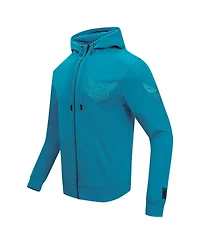 Pro Standard Men's Teal Charlotte Hornets Triple Tonal Dk Full-Zip Hoodie Jacket