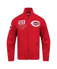 Pro Standard Men's Red Cincinnati Reds Area Code Twill Full-Zip Jacket