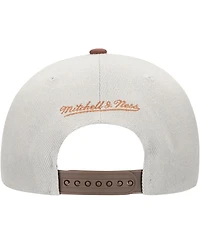 Mitchell & Ness Men's Gray/Brown San Diego Padres Knock Out Panel Snapback Hat