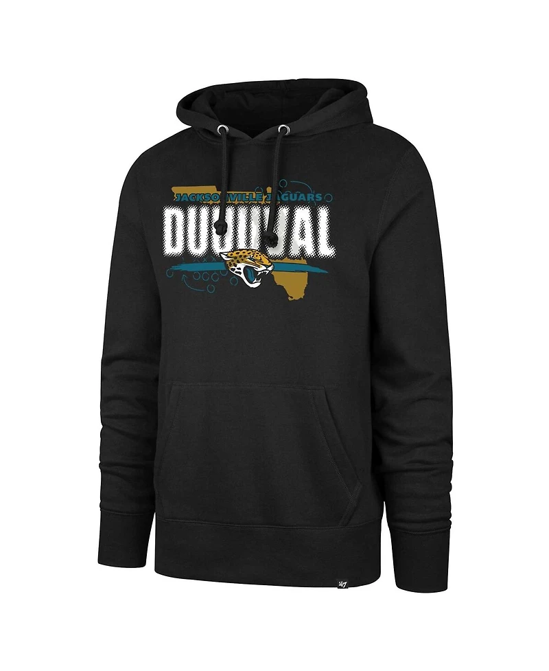 '47 Brand Men's Black Jacksonville Jaguars Regional Headline Pullover Hoodie