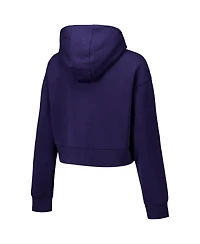 Under Armour Women's Navy Auburn Tigers Inline Modest Cropped Half-Zip Hoodie