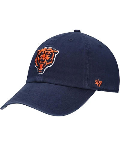 '47 Brand Big Boys and Girls Navy Chicago Bears Mascot Logo Clean Up Adjustable Hat