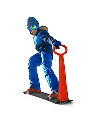 Skonyon 1-Rider Snow Scooter with Grip Handle-Red