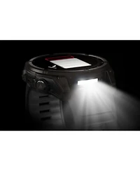 Garmin fenix 8 51mm, Saphire Solar, Outdoor & Fitness Gps Smartwatch, Carbon Gray Titanium Black, Black/Pebble Gray Band, Na