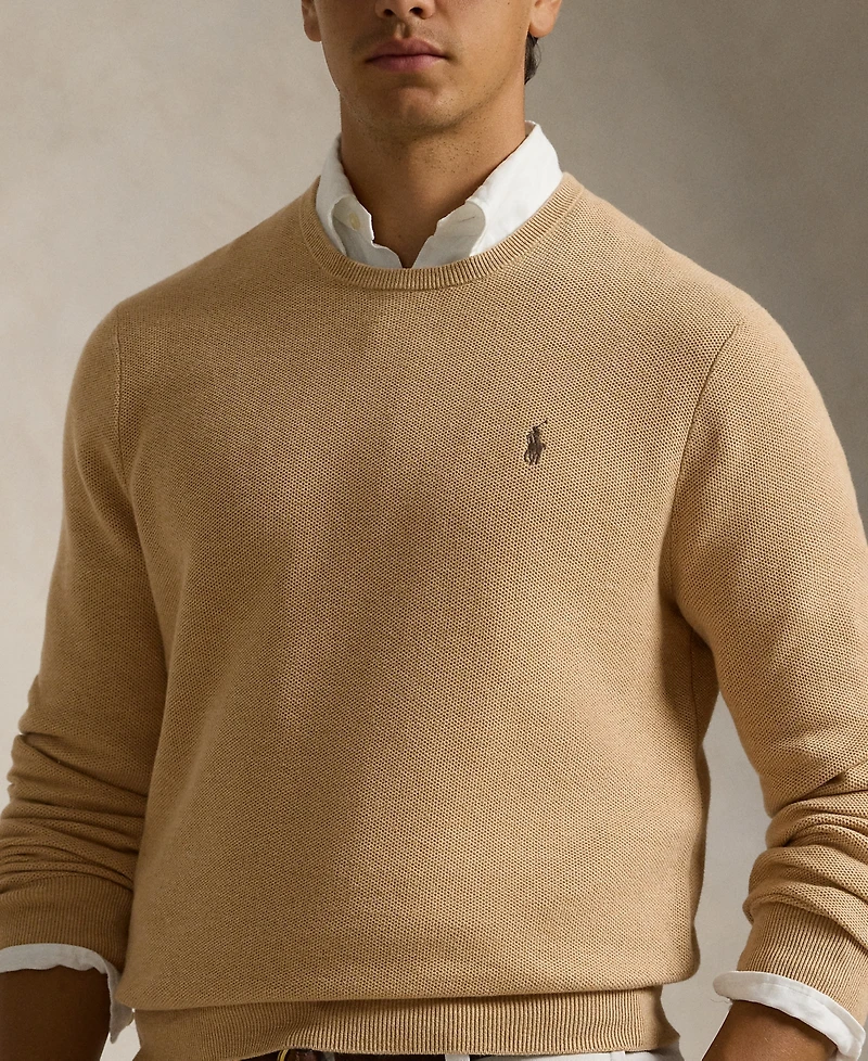 Polo Ralph Lauren Men's Textured Cotton Crewneck Sweater