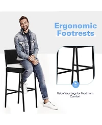 5 Pieces Patio Acacia Wood Dining Set