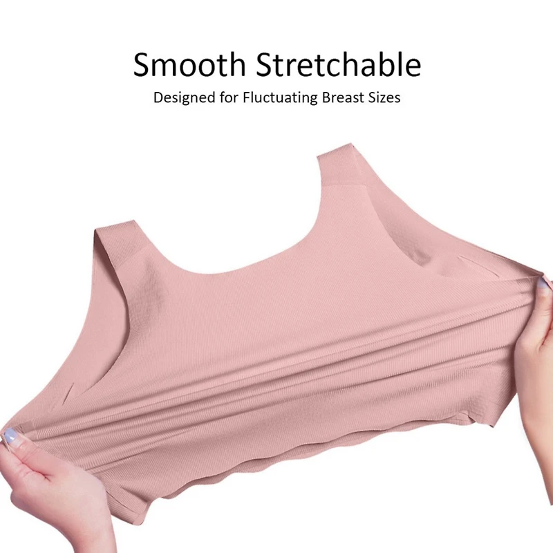 Sunveno Maternity Seamless Nursing Bra, Ultra-Soft and Comfortable Support