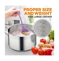NutriChef Stainless Steel Cookware Stock Pot - 5 Quart, Heavy Duty Induction Pot, Soup Pot With Stainless Steel Lid