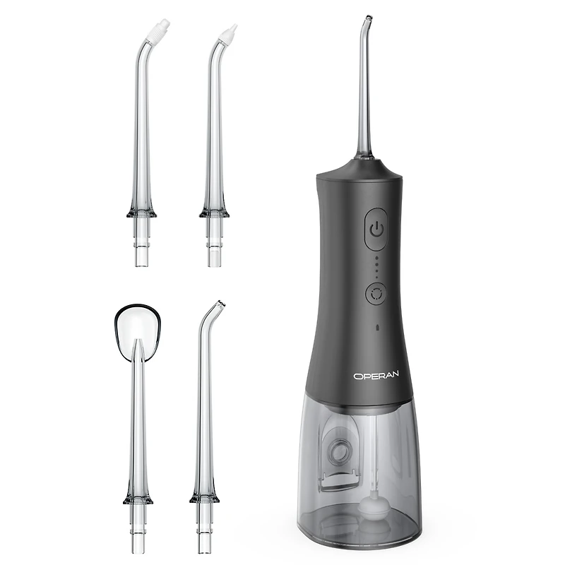 Operan Water Flossers for Teeth Cleaning Upgraded 300ml (Black)