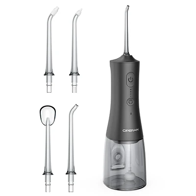 Operan Water Flossers for Teeth Cleaning Upgraded 300ml (Black)