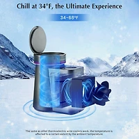 Jinjunye Wine Chiller Electric Upgrade Single Bottle Portable Wine Chiller F for Bottle Red, White Wine, Champagne, Sparking, Iceless Wine Cooler, Kit