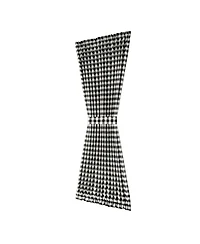Kate Aurora Plaid Country Farmhouse French Door Curtain Panel With Matching Tieback - 54W x 40L, Yellow