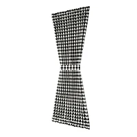 Kate Aurora Plaid Country Farmhouse French Door Curtain Panel With Matching Tieback