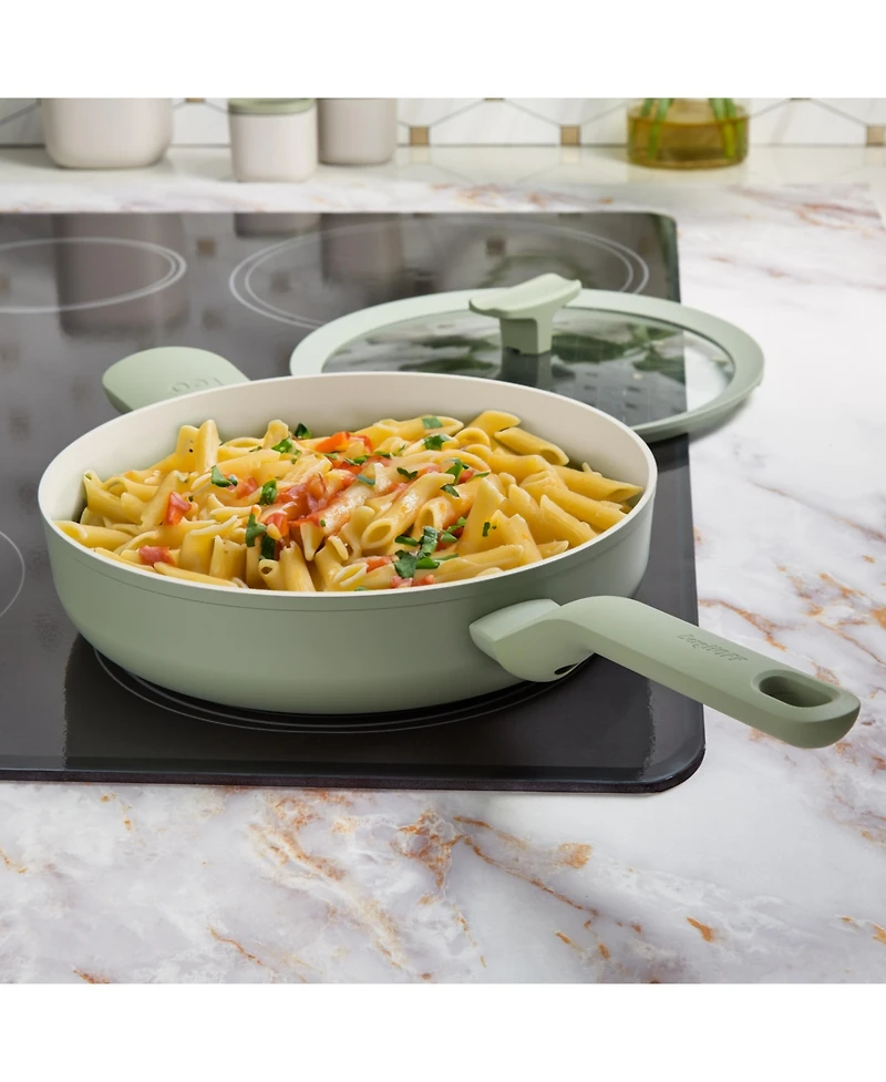 BergHOFF Leo Balance 5pc Nonstick Aluminum Cookware Set, Glass Lids