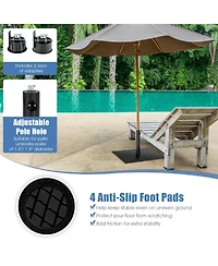 Skonyon 42 Lbs Weighted 25 Inch Square Patio Umbrella Base