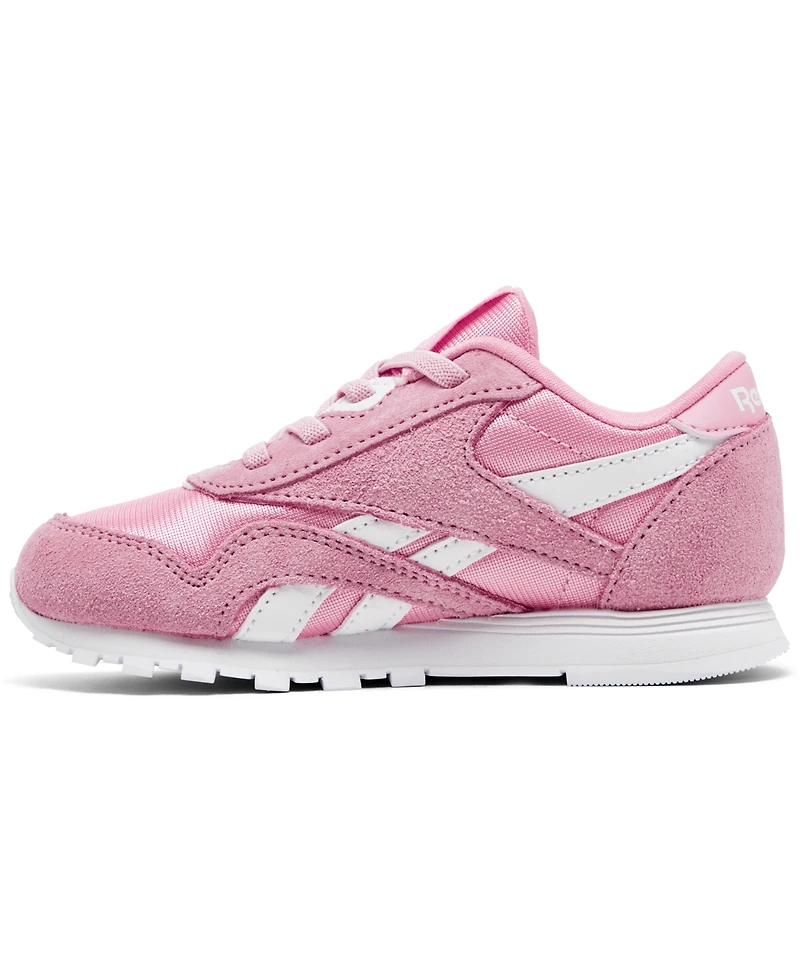 Reebok Toddler Girls Classic Nylon Stretch Lace Casual Sneakers from Finish Line
