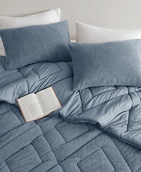 510 Design Kyla Double Diamond Quilted Teddy 3-Pc. Comforter Set