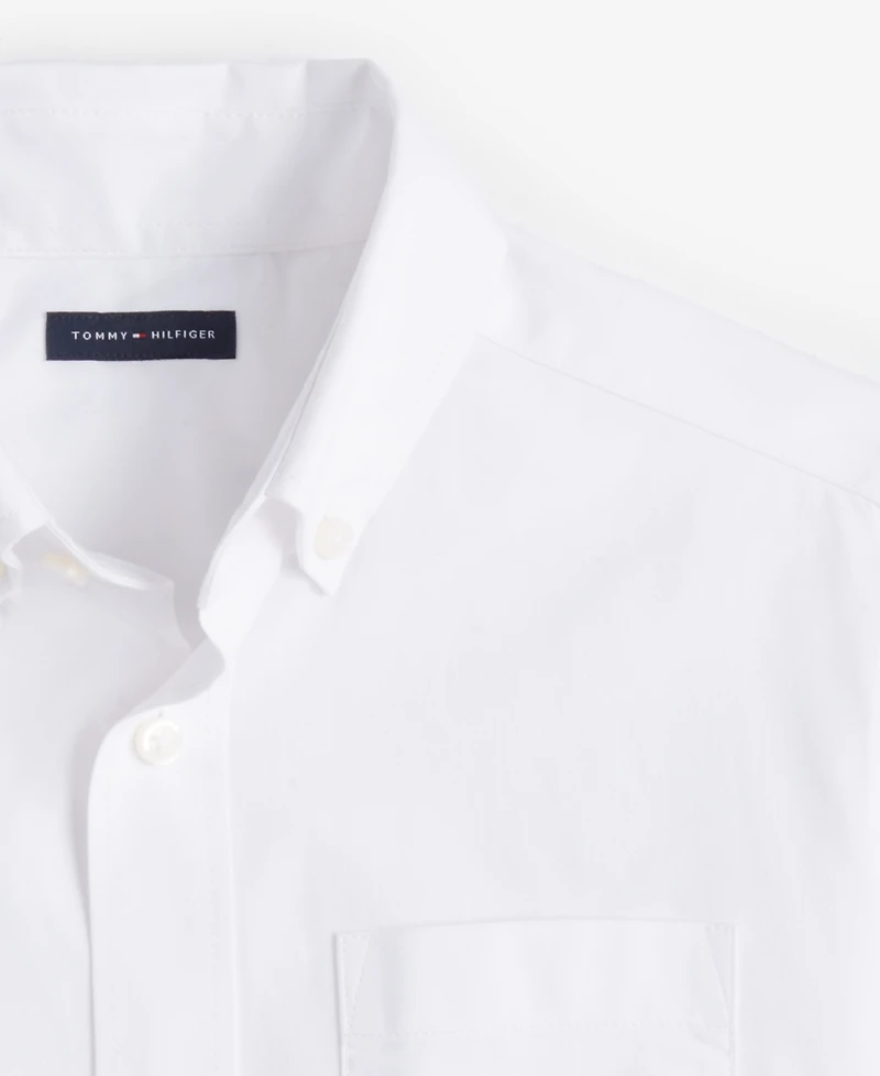 Tommy Hilfiger Big Boys Front Pocket Pinpoint Oxford Shirt