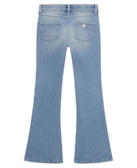Guess Big Girls Denim Flare with All-Over Heat Seal Pearls Pants