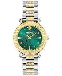Versace Women's Swiss Greca Sphere Two-Tone Stainless Steel Bracelet Watch 35mm