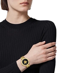 Versace Women's Swiss Medusa Heritage Gold Ion Plated Bracelet Watch 38mm