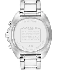 Coach Men's Charter Silver Stainless Steel Bracelet Watch 44.5mm
