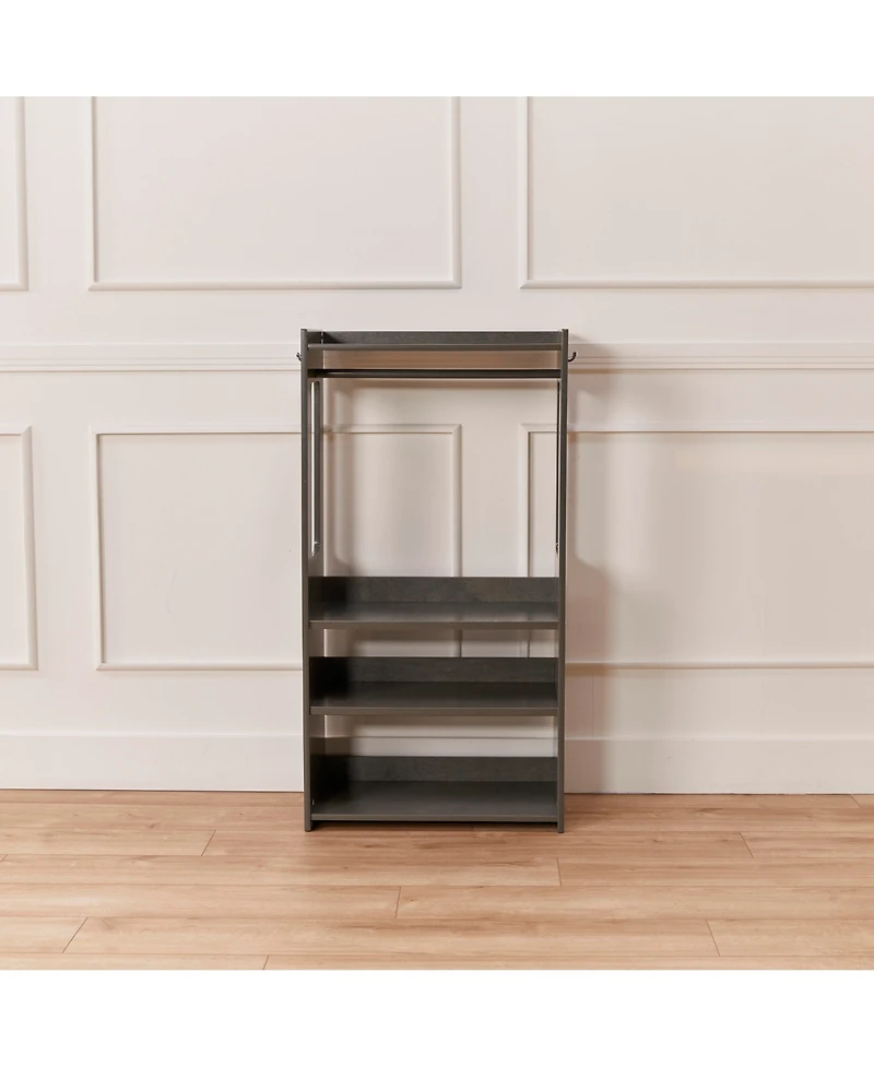 ECR4Kids TrendiTot Clothing Rack, Natural, 1